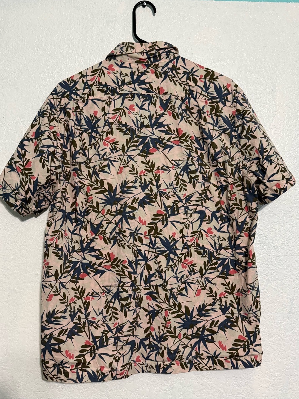 J.Crew Flex Floral Button Up Shirt Size L | Tropical Short Sleeve - Picture 3 of 5